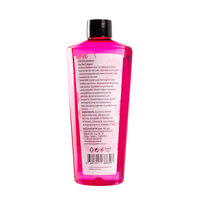 Gül Kolonyası 250 ML (Kutulu)